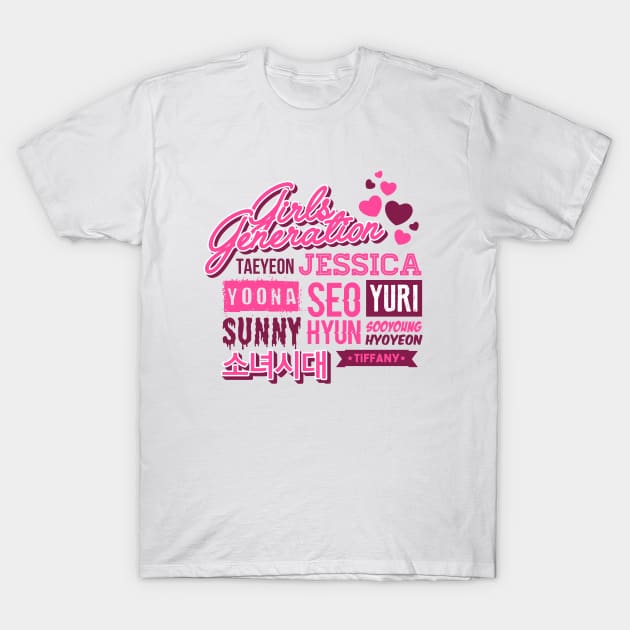 Girls' Generation Collage T-Shirt by skeletonvenus